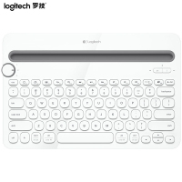 罗技(Logitech) K480 便携智能蓝牙无线键盘 多功能安卓苹果电脑手机平板 白色[不支持五笔]