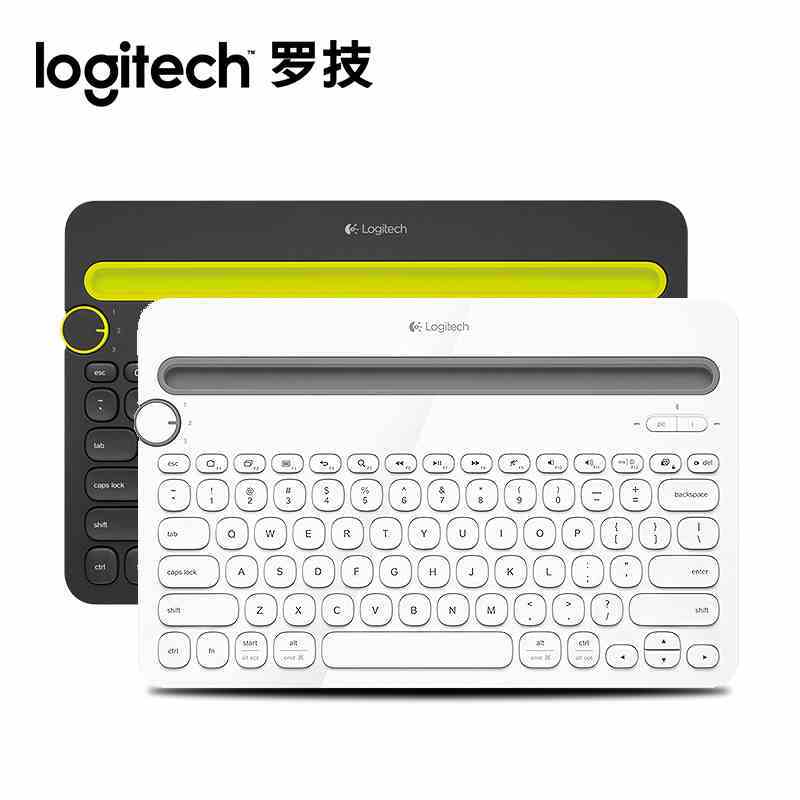 罗技(Logitech) K480 便携智能蓝牙无线键盘 多功能安卓苹果电脑手机平板 白色[不支持五笔]图片