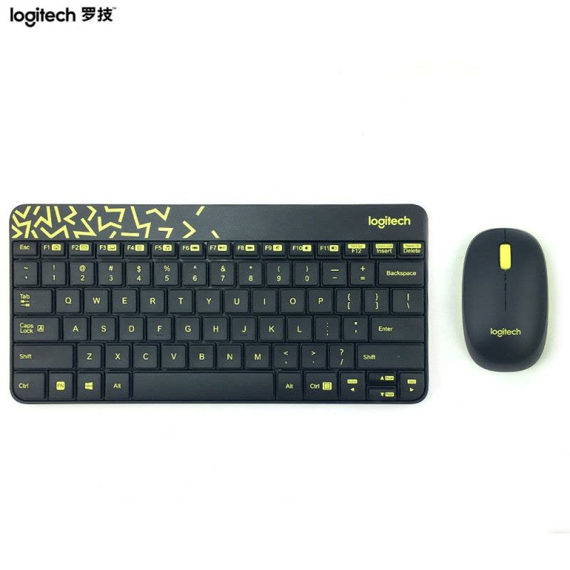 罗技(Logitech)无线键鼠套装 MK240 Nano 无线鼠标无线键盘套装(白色)图片