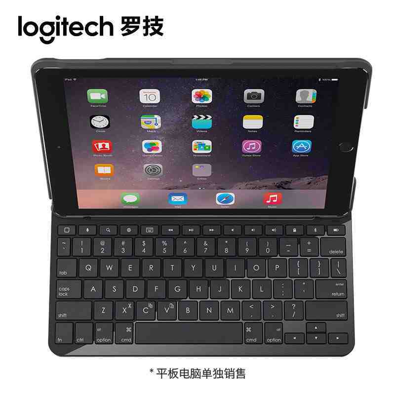 【罗技旗舰店】罗技（Logitech）IK1052无线蓝牙键盘盖保护壳ipad5平板电脑智能休眠双面保护图片