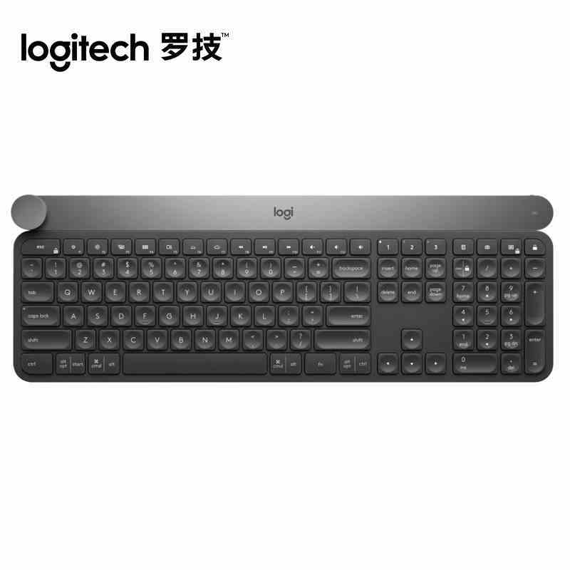 罗技( Logitech) Craft无线键盘-深灰 智能控制旋钮 蓝牙优联双模式连接 多设备连接切换