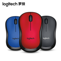 罗技(Logitech)M220 无线静音鼠标笔记本台式电脑无声M186升级版(红色)