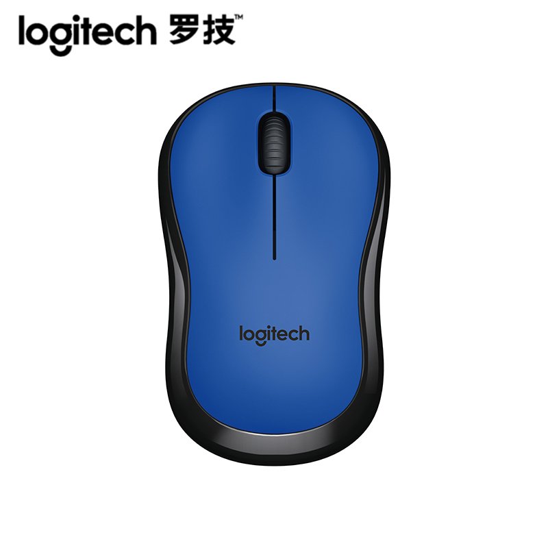 罗技(Logitech)M220 无线静音鼠标笔记本台式电脑无声M186升级版(蓝色)