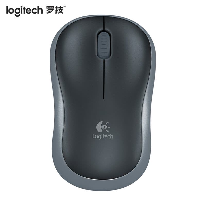 罗技（Logitech）M185 无线鼠标办公笔记本台式电脑无限鼠标无线省电鼠标（黑色灰边）图片