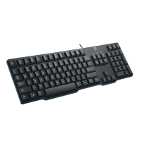 罗技（Logitech）K100 有线键盘台式笔记本电脑办公游戏键盘有线PS/2圆孔接口