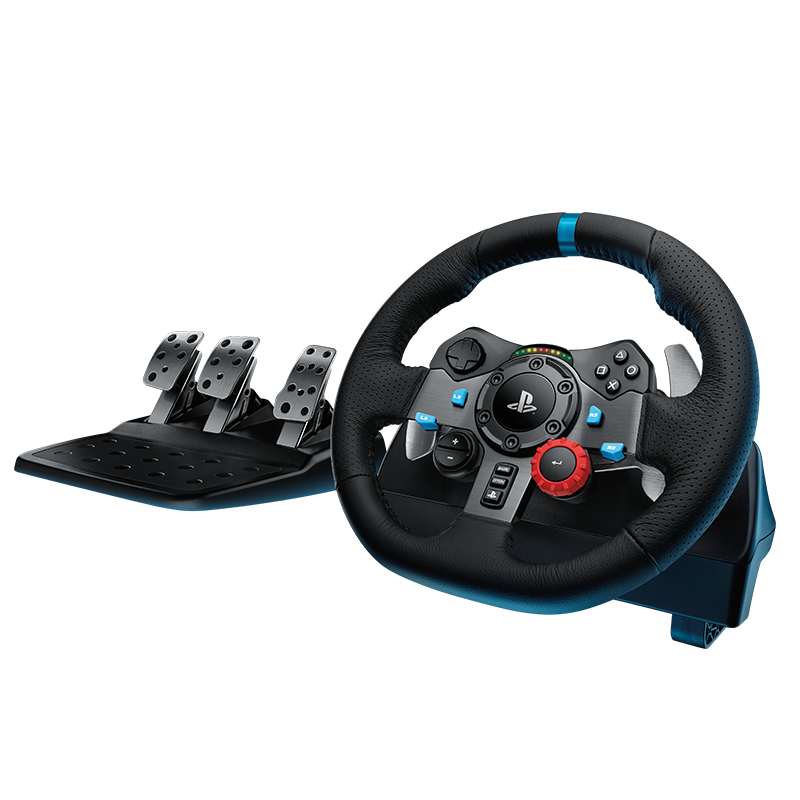 罗技G29方向盘赛车驾驶模拟 兼容PC/PS4 G27升级 飞车/欧洲卡车/尘埃(不含排挡)