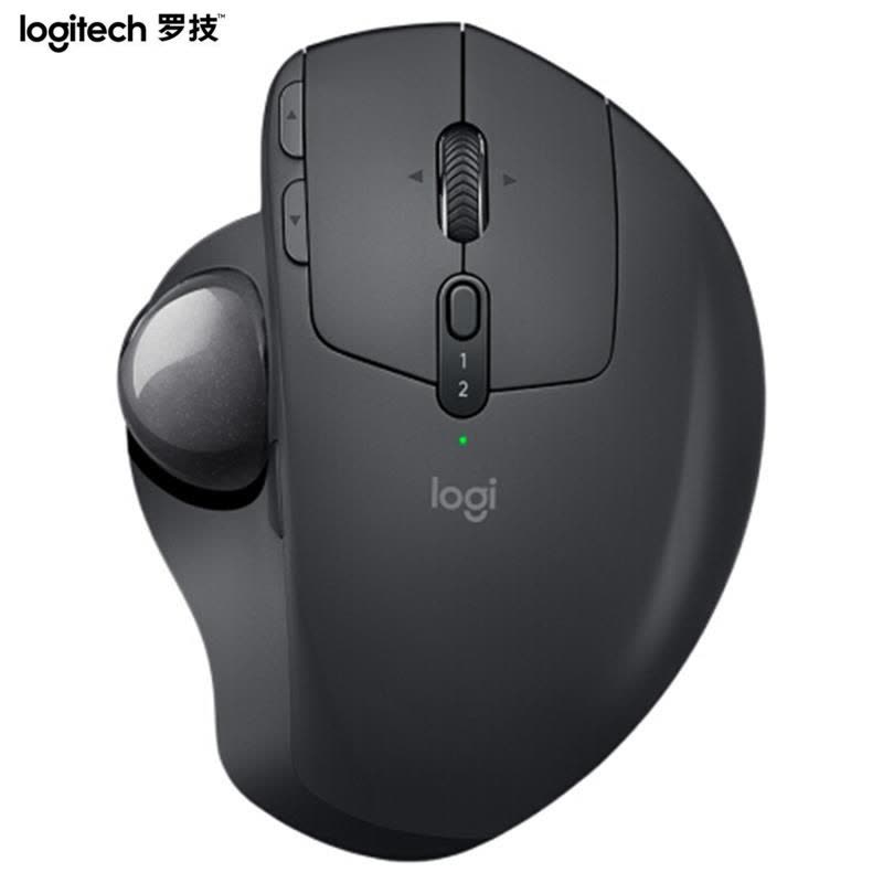 罗技 (Logitech )MX ERGO 无线轨迹球-深灰 优联蓝牙连接 可调节转轴 人体工学设计图片