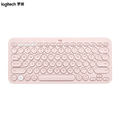 罗技(Logitech)K380多设备蓝牙键盘 茱萸粉