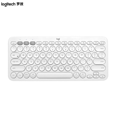 罗技(Logitech)K380多设备蓝牙键盘 芍药白