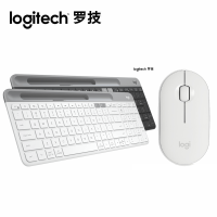 新品 罗技(Logitech)K580无线蓝牙键盘超薄办公游戏手机平板电脑键盘 K580+PEBLLE鼠标