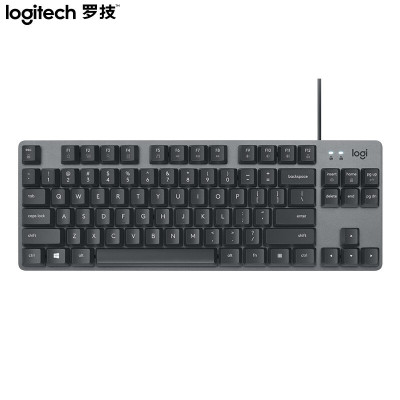 罗技(Logitech)K835机械键盘 有线键盘 游戏办公键盘  黑色 TTC轴 红轴