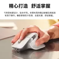 罗技MX Master 3S 鼠标 无线蓝牙鼠标 办公鼠标 右手鼠标 珍珠白 带Logi Bolt无线接收器