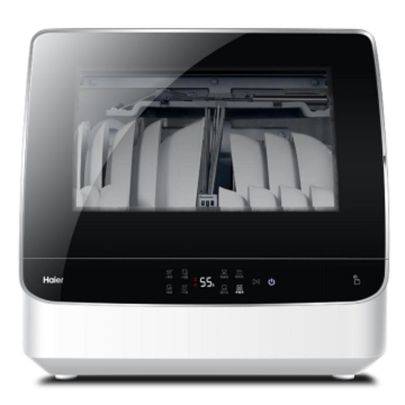 海尔（Haier） HTAW50STGB 小贝台式洗碗机 鎏金黑视窗 自由安装图片