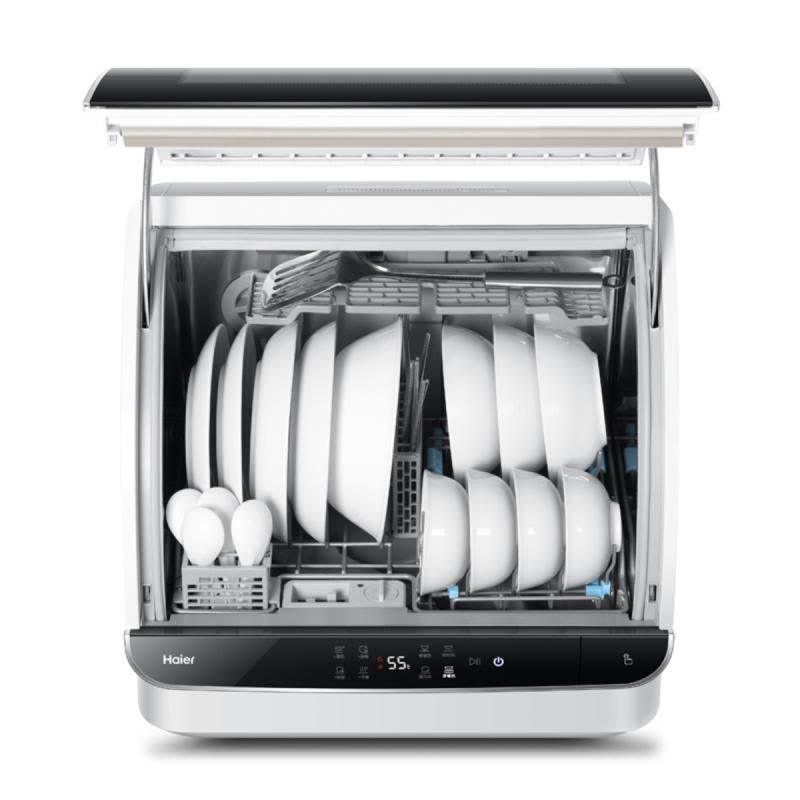 海尔（Haier） HTAW50STGB 小贝台式洗碗机 鎏金黑视窗 自由安装图片