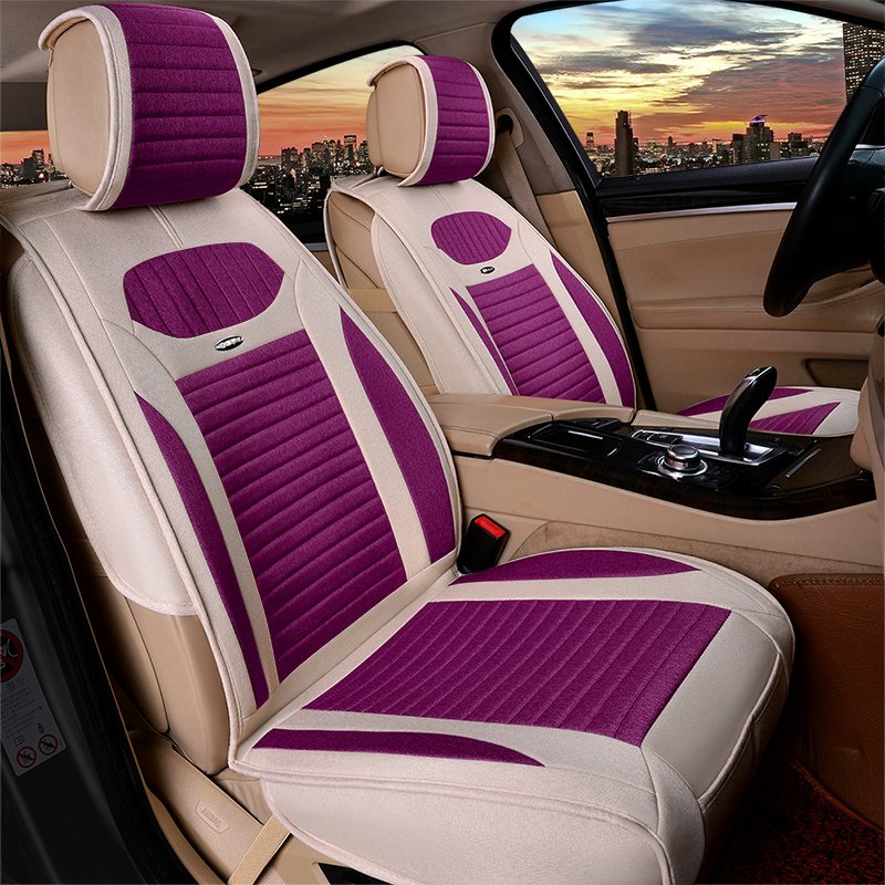 汽车坐垫四季通用亚麻小车椅套座垫全包野马T70E70众泰T600T200SR7骐达逍客奇骏轩逸蓝鸟阳光骊威天籁创酷科沃兹