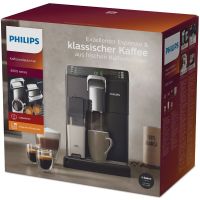 飞利浦/（PHILIPS）家用全自动浓缩咖啡机 HD8847/17 （银色） 美式意式 双面享受