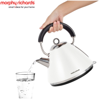 摩飞电器（Morphyrichards）MR7076A 米白色 电水壶304不锈钢电热水壶1.5L自动断电
