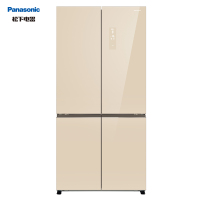 松下(Panasonic) 628升 十字对开门冰箱 NR-W621CG-XN（隽雅金）钢化玻璃面板 顶置压缩机风冷无霜