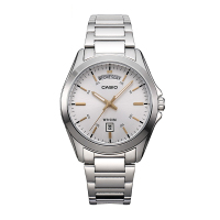 卡西欧(CASIO)钢带男表商务日韩品牌手表卡西欧手表个性防水指针圆形石英表男士手表MTP-1370L-7A