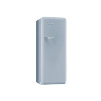 斯麦格SMEG 马卡龙系列冰箱，欧洲厨房中的经典灰色金属FAB28RX1