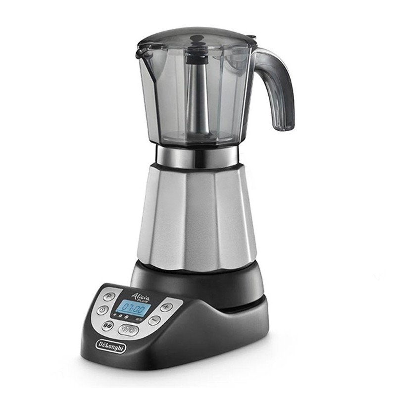 德龙 DELONGHI EMKP63.B ALICIA PLUS系列数字版电动摩卡咖啡机,可一次准备3-6杯咖啡