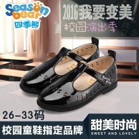 四季熊儿童皮鞋女公主鞋2016夏新款女童鞋韩版镂空儿童单鞋演出鞋