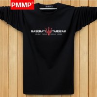 PMMP新款弹力长袖T恤中年男士圆领大码肥佬打底衫潮男款体恤8223