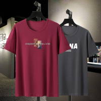 PMMP短袖t恤大码男士潮牌半袖男装加肥加大夏季上衣冰丝薄款速干体恤