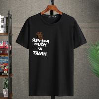 PMMP潮胖短袖T恤男圆领薄款夏季装加肥大码潮流胖子半袖宽松百搭体恤