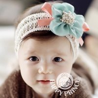 MEDO&JOJO 韩版女宝宝蕾丝发带 假发发饰 婴儿童可爱公主发箍 韩国白天拍照头饰 869X