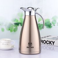 邦达 2000ml大容量保温壶 304不锈钢家用大容量暖壶热水瓶凉水壶开水瓶2L