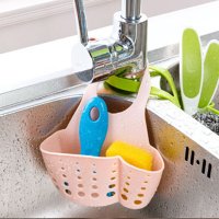 宜莱芙 厨房卫生间水槽多用挂篮 卡位式厨卫水槽沥水收纳挂架 置物篮塑料500 单个装
