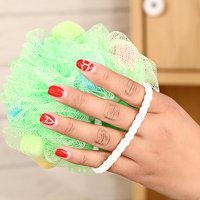 宜莱芙 彩色海绵浴花（2只装） 沐浴花球 颜色随机发