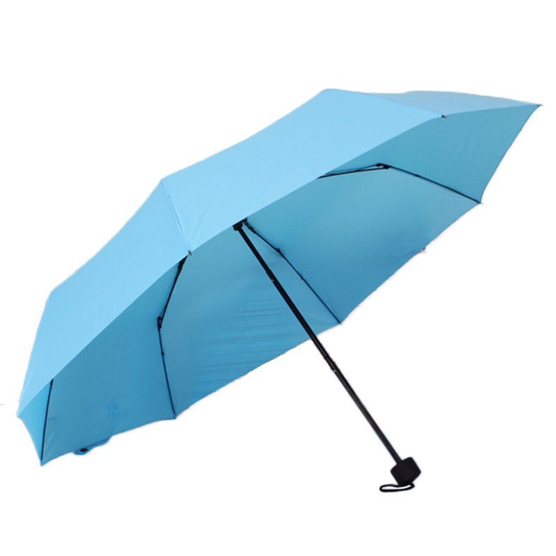 宜莱芙纯色防紫外线三折晴雨伞遮阳伞太阳伞三折伞雨伞