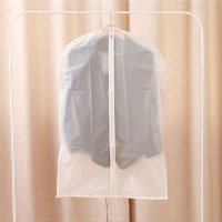 宜莱芙 透明西服防尘罩（大号） 带拉链裙子大衣收纳罩