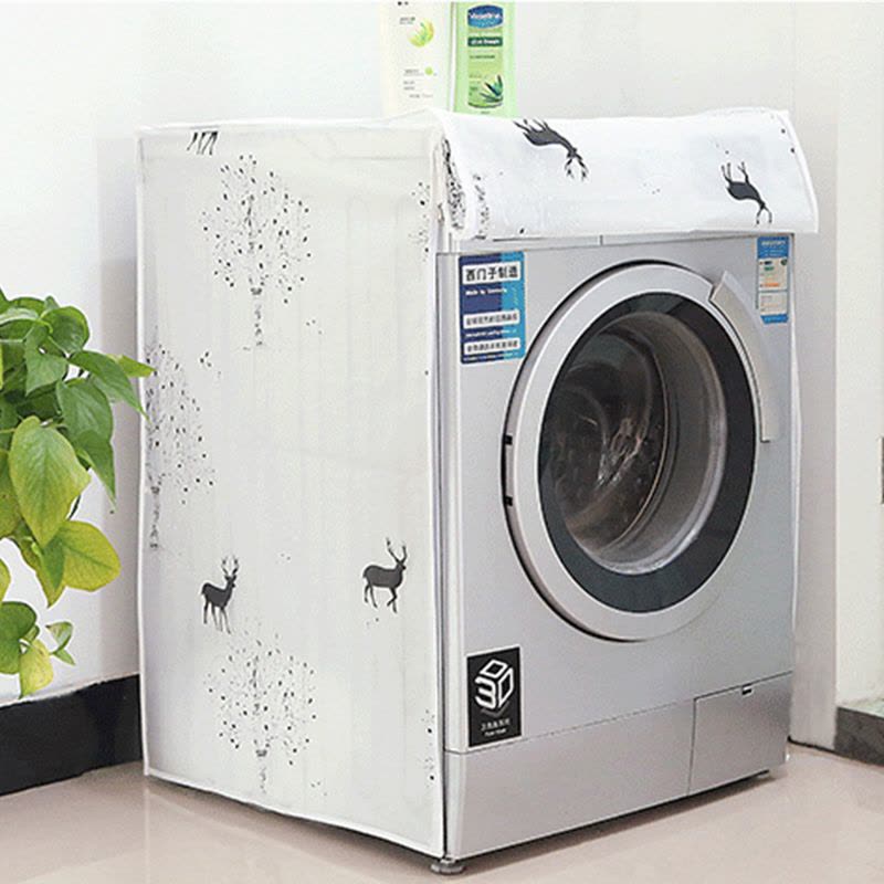 宜莱芙 透明防水洗衣机罩 家用全自动波轮筒防尘罩洗衣机套子B款小鹿图片
