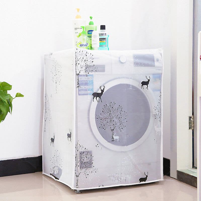 宜莱芙 透明防水洗衣机罩 家用全自动波轮筒防尘罩洗衣机套子B款小鹿图片