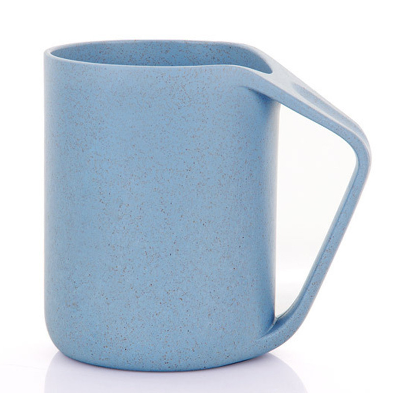 宜莱芙创意洗漱杯蓝色情侣水杯简约儿童漱口杯塑料牙刷杯子