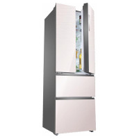 海尔(Haier) BCD-335WDECU1 法式多门冰箱 风冷无霜家用冰箱 彩晶玻璃变频静音四开门冰箱