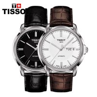 天梭TISSOT海星系列自动机械皮带男士手表T065.430.16.031.00/T065.430.16.051.00