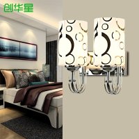简约时尚温馨墙壁灯 创意床头灯卧室书房走道走廊灯双头挂灯
