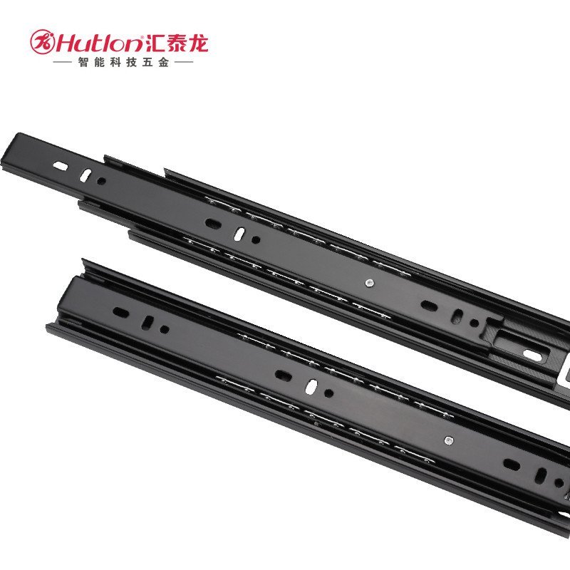 汇泰龙抽屉轨道三节轨 三节抽屉道轨导轨滑轨 家具五金轨道 383