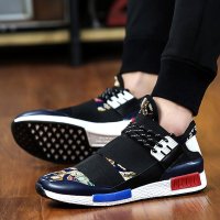 兰顿犀牛网面鞋男2016夏季透气弹力运动鞋休闲鞋男青年潮鞋韩版时尚一脚蹬跑步男鞋子