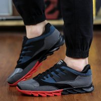 兰顿犀牛2016春季新款男士韩版低帮板鞋 刀锋软底减震运动鞋防滑跑鞋网鞋学生跑鞋