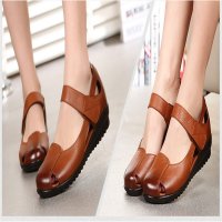 兰顿犀牛2016春夏季新款广场舞鞋平跟跳舞鞋女式软底防滑妈妈舞蹈鞋四季舞鞋魔术贴方口女鞋