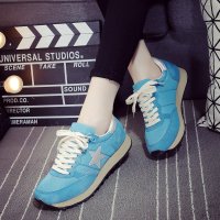 兰顿犀牛2016韩版运动鞋女春季休闲鞋女鞋潮跑步鞋运动鞋平底鞋学生板鞋阿甘鞋星星复古旅游鞋