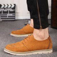 兰顿犀牛2016春季复古潮鞋男士英伦雕花休闲皮鞋系带日常男鞋子青年低帮男板鞋马丁鞋