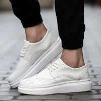 兰顿犀牛2016韩版春夏季松糕跟运动鞋女休闲鞋女厚底乐福板鞋女布洛克雕花小白鞋女学生纯白色跑步鞋子情侣款男鞋