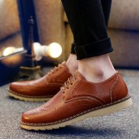 兰顿犀牛2016春季新款雕花鞋子布洛克复古皮鞋男鞋男士休闲鞋英伦潮流板鞋松糕潮鞋小皮鞋