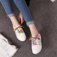 兰顿犀牛 2016春夏季童鞋新款七彩小白鞋女系带平底彩虹鞋学生休闲女板鞋跑步鞋母子鞋慢跑鞋女